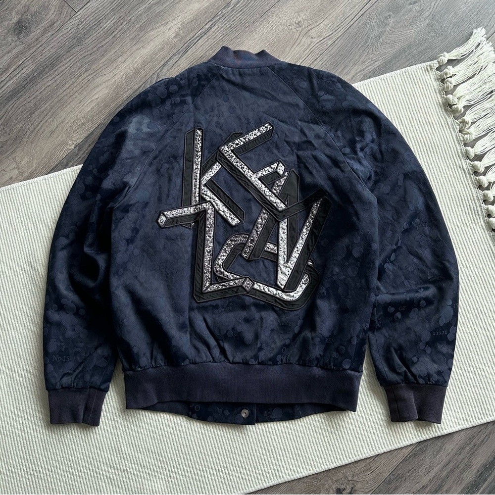 Rare Kenzo Patterned Monogram Bomber Jacket - image 5